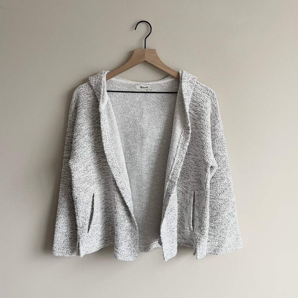 New Madewell Marbled Hooded Sweater